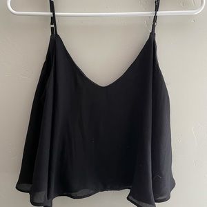 Black crop top